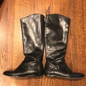 Saks Fifth Avenue Black leather boots 39
